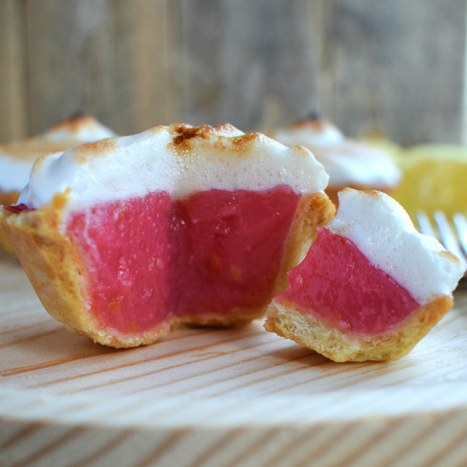 These raspberry-lemon aquafaba meringue mini pies so delicious and totally vegan thanks to the aquafaba meringue. They are the perfect serving size for when you want just a hit of sugar. 